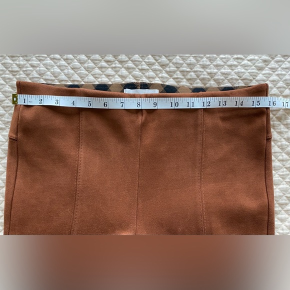 Anthropologie faux suede leggings EUC Size Euro 30 caramel brown colour - Picture 4 of 11
